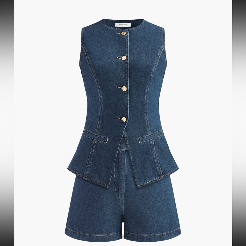Two piece denim outfit